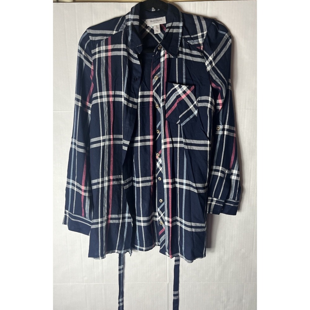 Motherhood MATERNITY COTTON BUTTON UP LONG SLEEVE TOP SIZE - XS